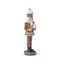12.25" Gingerbread Nutcracker Holding White Cupcake Tree – Whimsical Christmas Figurine